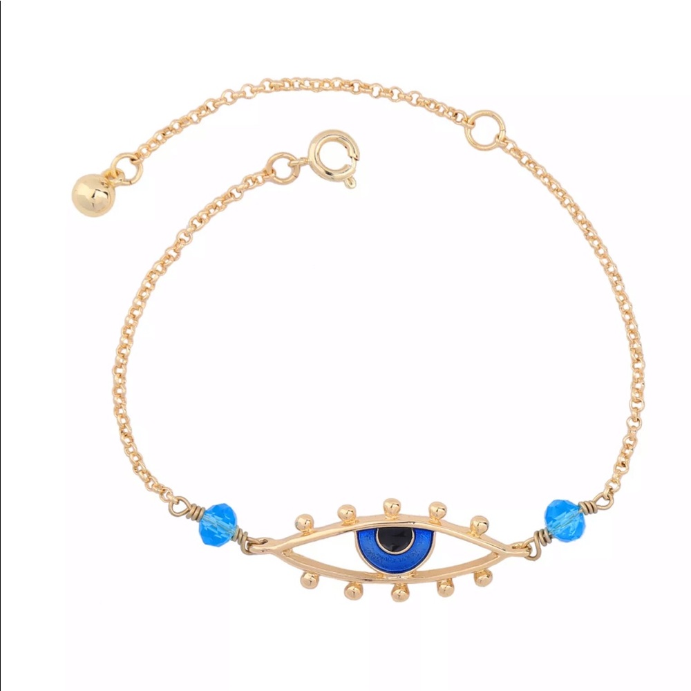New Item✨ Crystal Blue Evil Eye Bracelet 😍✨ - Picture 1 of 7